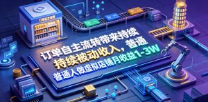订单自主流转带来持续被动收入，普通人做虚拟店铺月收益1-3W【揭秘】-聊项目