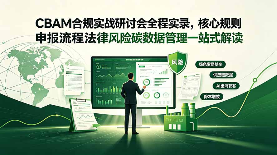 CBAM合规实战研讨会全程实录，核心规则申报流程法律风险碳数据管理一站式解读-聊项目