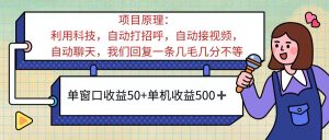 （11722期）ai语聊，单窗口收益50+，单机收益500+，无脑挂机无脑干！！！-聊项目