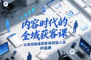内容时代的全域获客课,从高效精准获客到强人设IP品牌-聊项目
