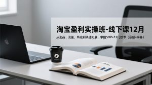 淘宝盈利实操班-线下课12月,从选品、流量、转化到渠道拓展,掌握SOP+12门技术(音频+字幕-聊项目