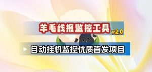 羊毛线报监控_2.0版本,薅羊毛人手一套,自动监控优质首发项目-聊项目