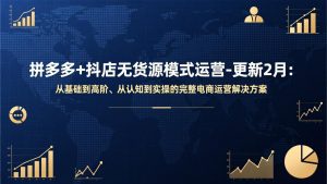 拼多多+抖店无货源模式运营-更新2月：从基础到高阶、从认知到实操的完整电商运营解决方案-聊项目