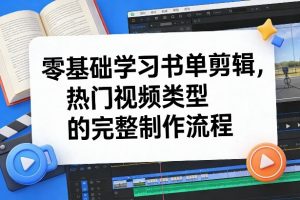 零基础学习书单剪辑，热门视频类型的完整制作流程(更新2026)-聊项目