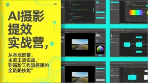AI+摄影提效实战营,从本地部署,主流工具实战,到高阶工作流搭建的全链路技能-聊项目