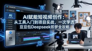 AI赋能短视频创作：从工具入门到项目实战，一次学透豆包Deepseek即梦全攻略-聊项目