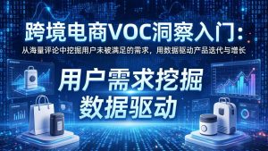 跨境电商VOC洞察入门：从海量评论中挖掘用户未被满足的需求，用数据驱动产品迭代与增长-聊项目