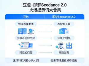 豆包+即梦Seedance 2.0，市面上卖的比较火爆的提示词大合集-聊项目