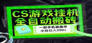 CSGO游戏挂机捡漏搬砖,超稳定的项目,带领1000+小白实现日入500+-聊项目