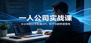 一人公司实战课:从认知到上手配置API,新手也能快速落地-聊项目