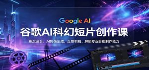 谷歌AI科幻短片创作课：概念设计，AI影像生成，后期剪辑，解锁专业影视制作能力-聊项目