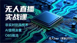 无人直播实战课(更新5月02-聊项目