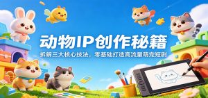 动物IP创作秘籍:拆解三大核心技法,零基础打造高流量萌宠短剧-聊项目