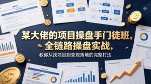 某大佬的项目操盘手门徒班,全链路操盘实战,教你从找项目到变现落地的完整打法-聊项目