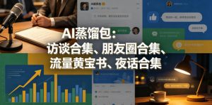 AI蒸馏包:访谈合集、朋友圈合集、流量黄宝书、夜话合集【文档】-聊项目
