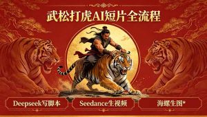武松打虎AI短片全流程:Deepseek写脚本+Seedance生视频+海螺生图-聊项目