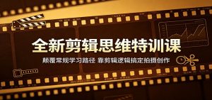 全新剪辑思维特训课:颠覆常规学习路径,靠剪辑逻辑搞定拍摄创作-聊项目