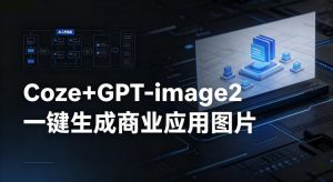 【Coze工作流搭建实操教程】coze+GPT-image2一键生成商业应用图片,全流程保姆级教学-聊项目