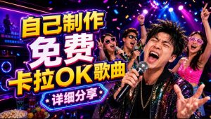 零基础AI制作免费卡拉OK视频教程,从歌曲生成、音轨分离到字幕制作、视频导出,手把手教学-聊项目